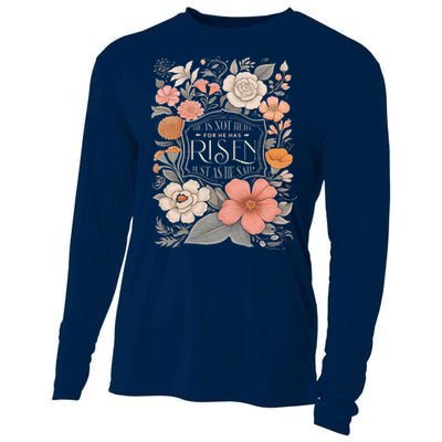 He Is Not Here For He Has Risen Cooling Performance Long Sleeve Crew