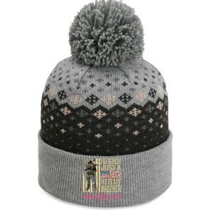 He Is Not Just A Soldier He Is My Brother Proud Army Sister Gift The Baniff Cuffed Pom Beanie