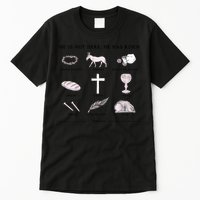 He Is Not Here He Has Risen Christian Jesus Easter Day Family Matching Tall T-Shirt