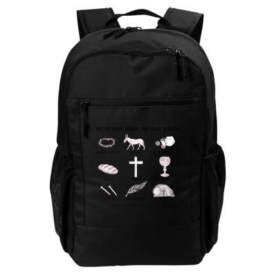 He Is Not Here He Has Risen Christian Jesus Easter Day Family Matching Backpack