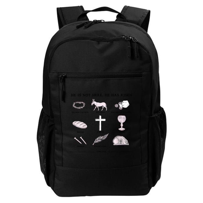 He Is Not Here He Has Risen Christian Jesus Easter Day Family Matching Backpack