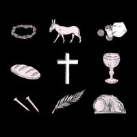 He Is Not Here He Has Risen Christian Jesus Easter Day Family Matching 16 in Basic Backpack