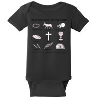 He Is Not Here He Has Risen Christian Jesus Easter Day Family Matching Baby Bodysuit