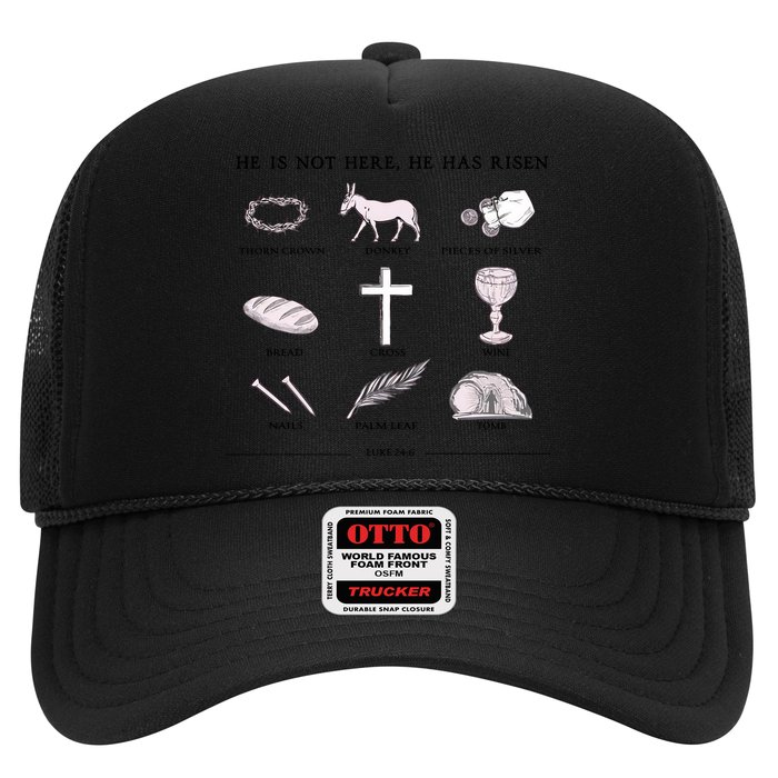 He Is Not Here He Has Risen Christian Jesus Easter Day Family Matching Hat