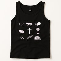 He Is Not Here He Has Risen Christian Jesus Easter Day Family Matching Tank Top