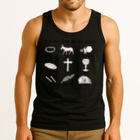 He Is Not Here He Has Risen Christian Jesus Easter Day Family Matching Tank Top