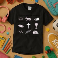 He Is Not Here He Has Risen Christian Jesus Easter Day Family Matching Kids T-Shirt