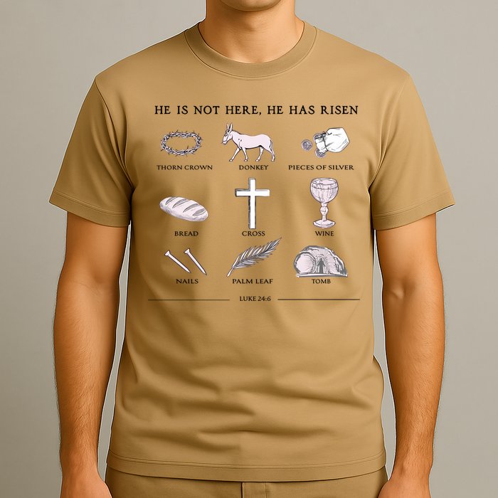 He Is Not Here He Has Risen Christian Jesus Easter Day Family Matching T-Shirt