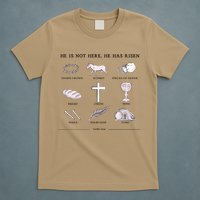 He Is Not Here He Has Risen Christian Jesus Easter Day Family Matching T-Shirt