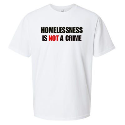 Homelessness Is Not A Crime Sueded Cloud Jersey T-Shirt