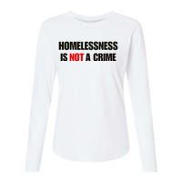 Homelessness Is Not A Crime Womens Cotton Relaxed Long Sleeve T-Shirt