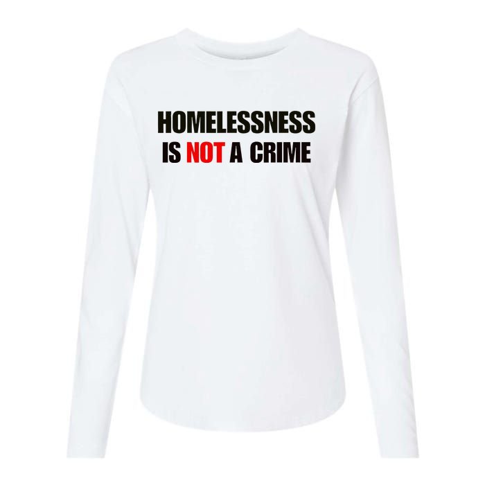 Homelessness Is Not A Crime Womens Cotton Relaxed Long Sleeve T-Shirt