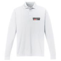 Homelessness Is Not A Crime Performance Long Sleeve Polo