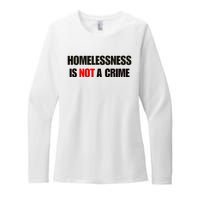 Homelessness Is Not A Crime Womens CVC Long Sleeve Shirt