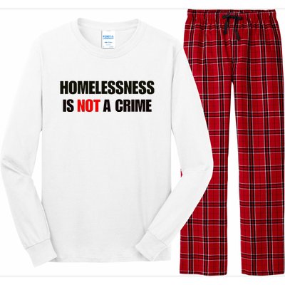 Homelessness Is Not A Crime Long Sleeve Pajama Set