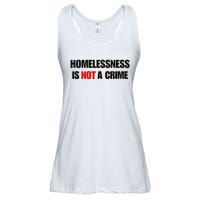 Homelessness Is Not A Crime Ladies Essential Flowy Tank