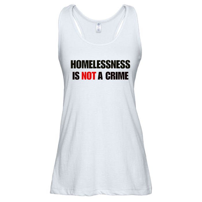 Homelessness Is Not A Crime Ladies Essential Flowy Tank