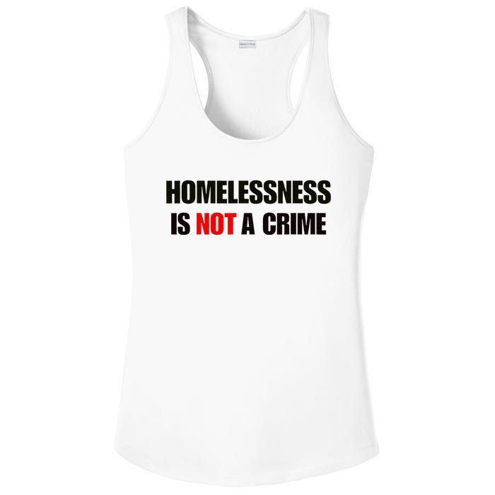 Homelessness Is Not A Crime Ladies PosiCharge Competitor Racerback Tank