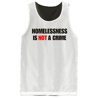 Homelessness Is Not A Crime Mesh Reversible Basketball Jersey Tank