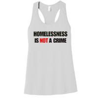 Homelessness Is Not A Crime Women's Racerback Tank