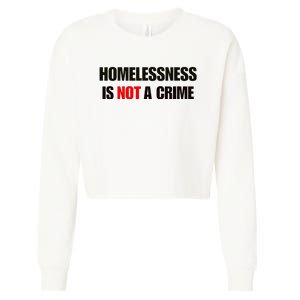 Homelessness Is Not A Crime Cropped Pullover Crew