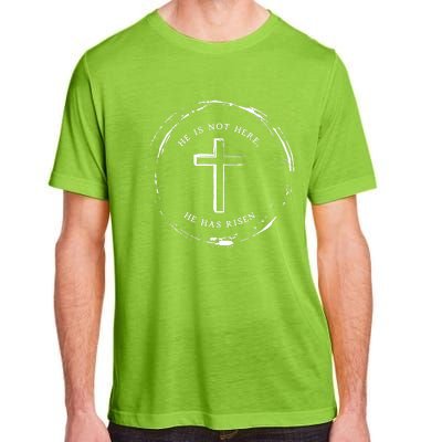 He Is Not Here He Has Risen Christian Jesus Adult ChromaSoft Performance T-Shirt