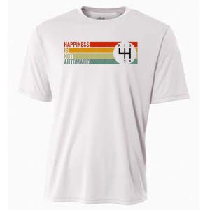 Happiness Is Not Automatic 4 Speed Manual Transmission Cooling Performance Crew T-Shirt