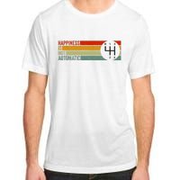 Happiness Is Not Automatic 4 Speed Manual Transmission Adult ChromaSoft Performance T-Shirt