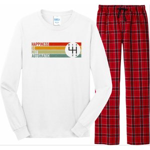 Happiness Is Not Automatic 4 Speed Manual Transmission Long Sleeve Pajama Set