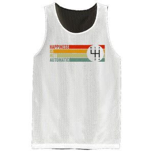 Happiness Is Not Automatic 4 Speed Manual Transmission Mesh Reversible Basketball Jersey Tank