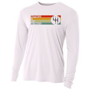 Happiness Is Not Automatic 4 Speed Manual Transmission Cooling Performance Long Sleeve Crew