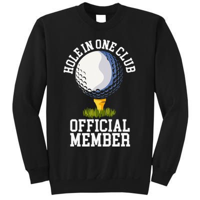 Hole In One Club Golf Club Golfer Hole In One Sweatshirt