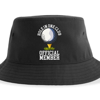 Hole In One Club Golf Club Golfer Hole In One Sustainable Bucket Hat