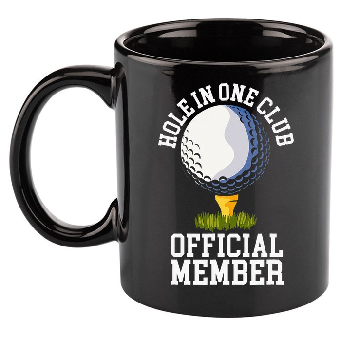 Hole In One Club Golf Club Golfer Hole In One 11oz C Handle Ceramic Mug