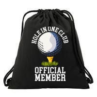 Hole In One Club Golf Club Golfer Hole In One Drawstring Bag