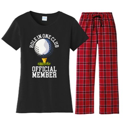 Hole In One Club Golf Club Golfer Hole In One Women's Flannel Pajama Set