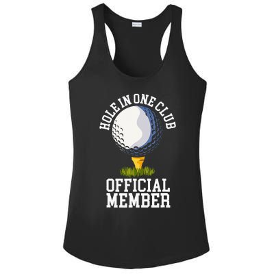 Hole In One Club Golf Club Golfer Hole In One Ladies PosiCharge Competitor Racerback Tank