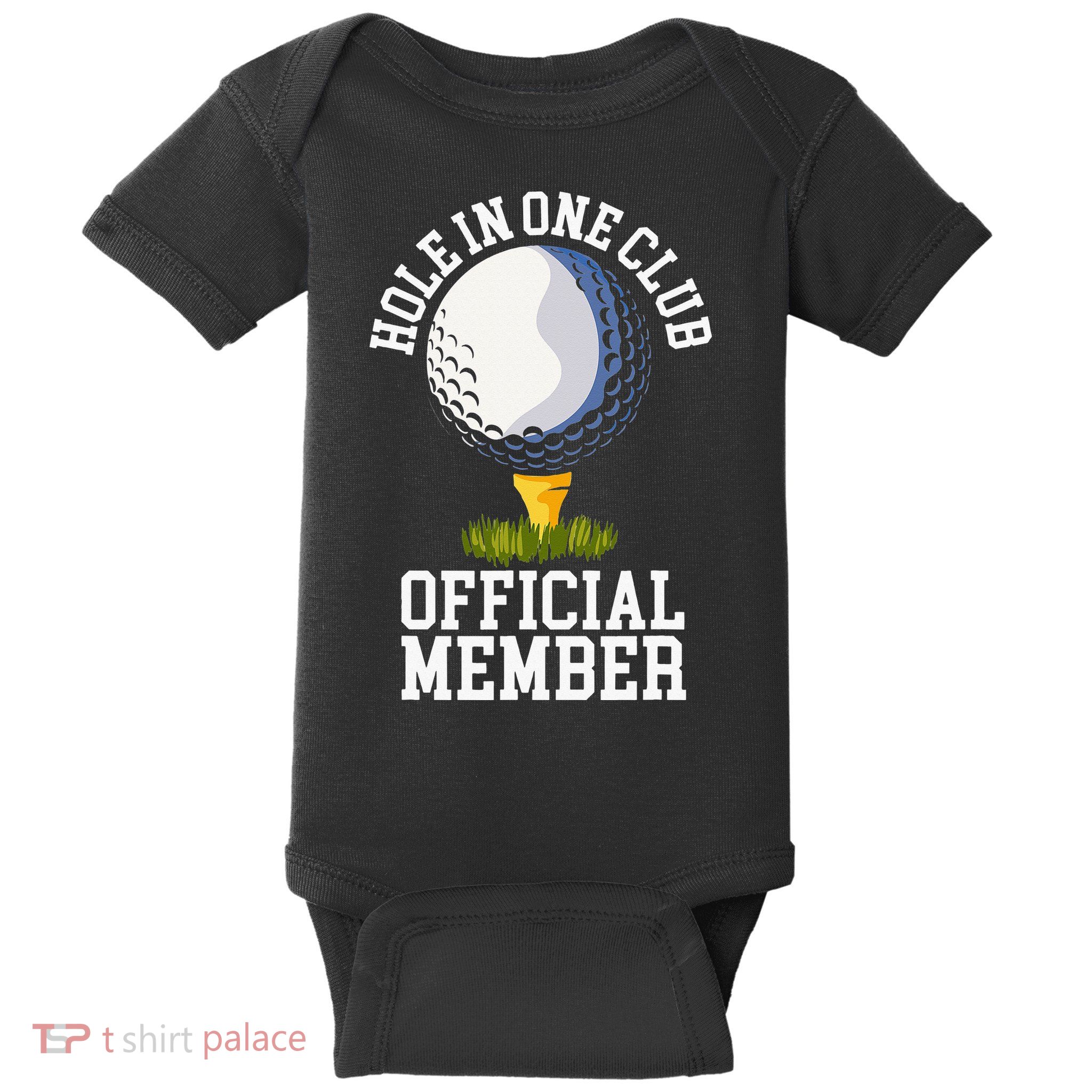 Hole In One Club Golf Club Golfer Hole In One Baby Bodysuit