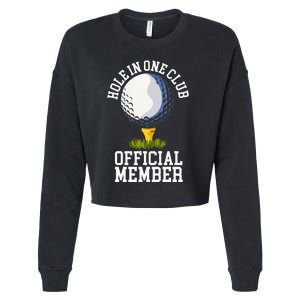 Hole In One Club Golf Club Golfer Hole In One Cropped Pullover Crew