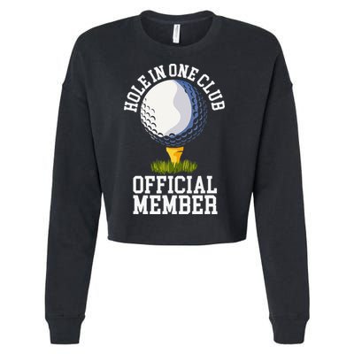 Hole In One Club Golf Club Golfer Hole In One Cropped Pullover Crew