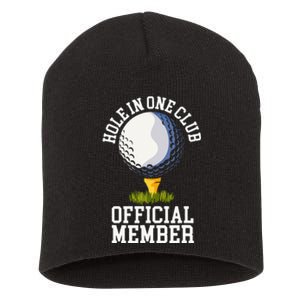 Hole In One Club Golf Club Golfer Hole In One Short Acrylic Beanie