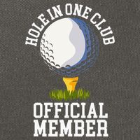 Hole In One Club Golf Club Golfer Hole In One Cotton Canvas Backpack
