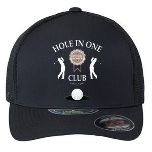 Hole In One Club Funny Golf Humor Flexfit Unipanel Trucker Cap