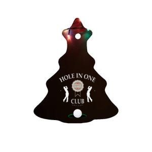 Hole In One Club Funny Golf Humor Ceramic Tree Ornament