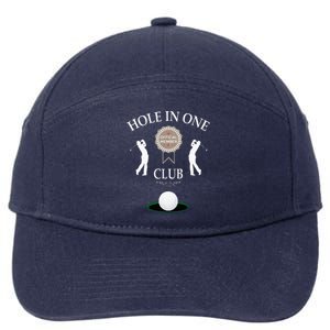 Hole In One Club Funny Golf Humor 7-Panel Snapback Hat