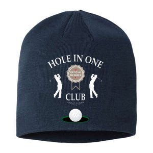 Hole In One Club Funny Golf Humor Sustainable Beanie