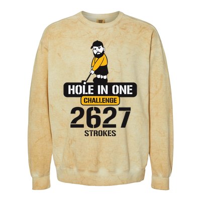 Hole In One Challenge 2627 Strokes Colorblast Crewneck Sweatshirt