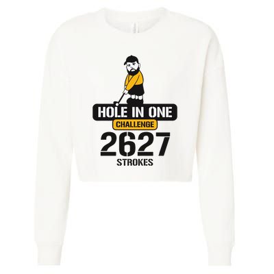 Hole In One Challenge 2627 Strokes Cropped Pullover Crew