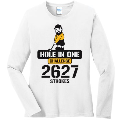 Hole In One Challenge 2627 Strokes Ladies Long Sleeve Shirt