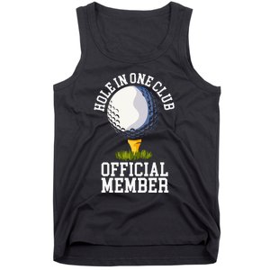 Hole In One Club Golf Club Golfer Hole In One Tank Top